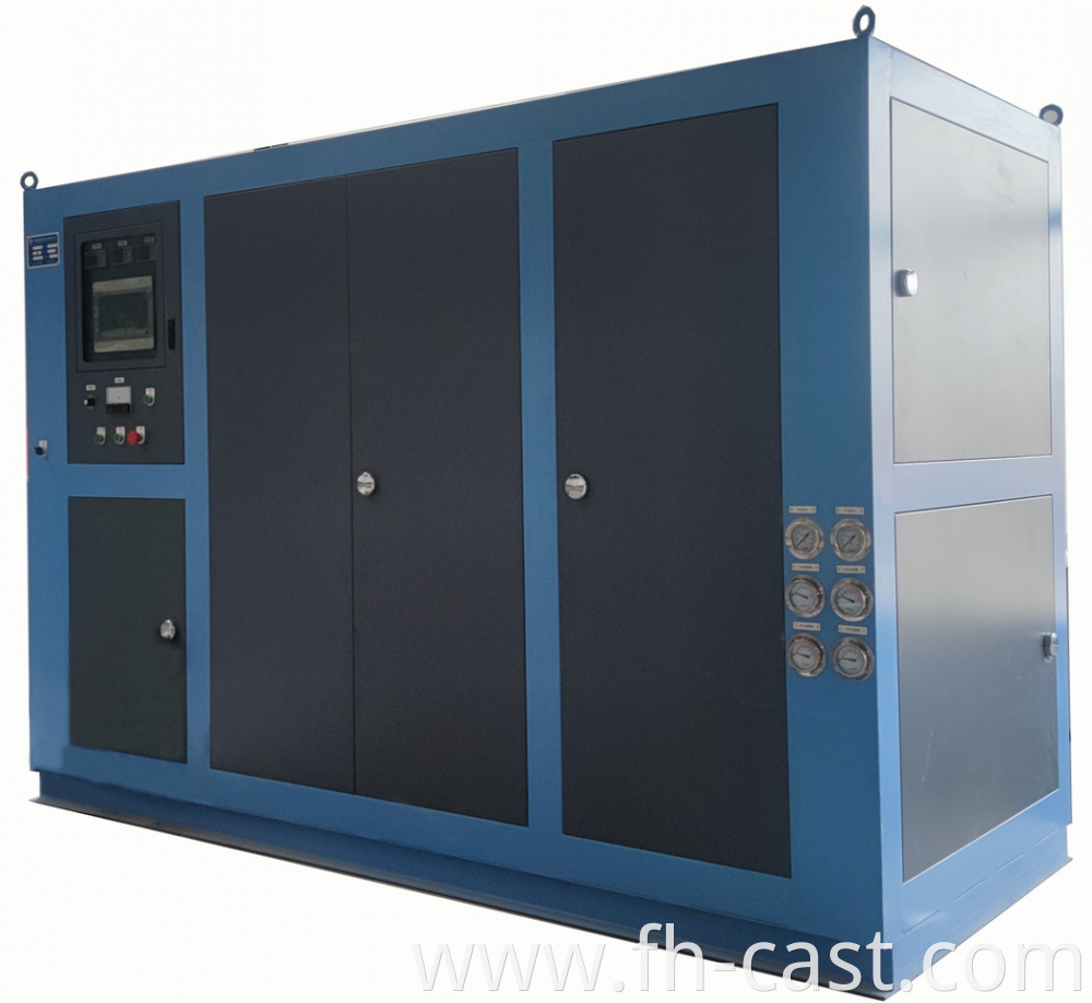 250kg medium frequency induction melting furnace